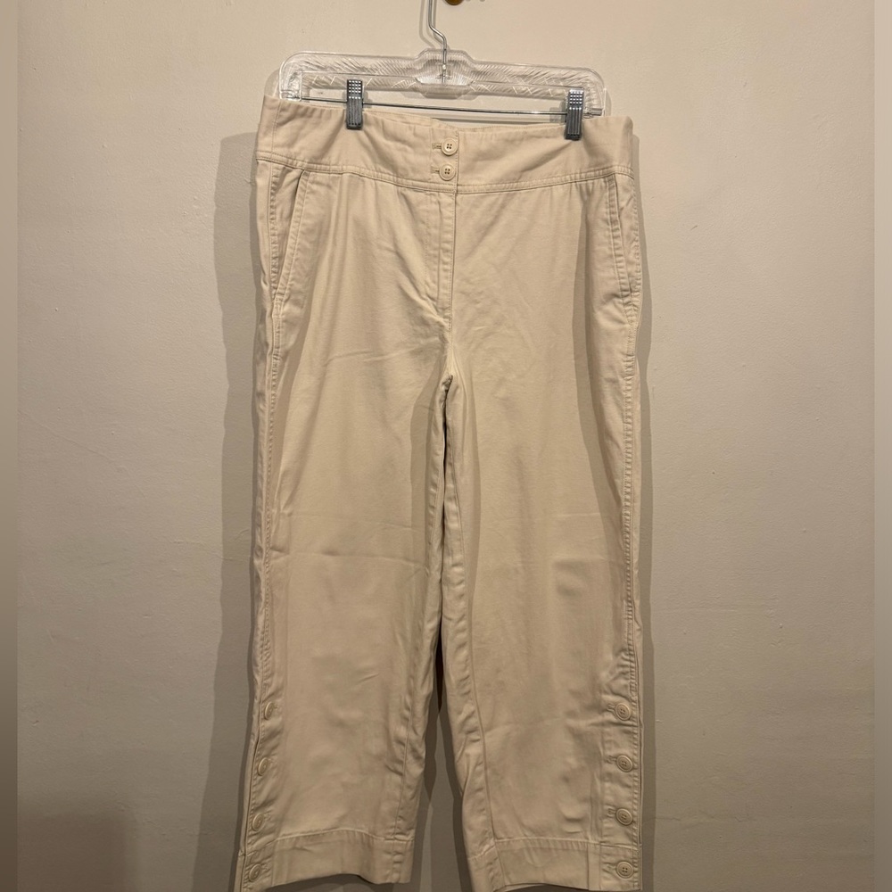 Talbots button detail croped pant